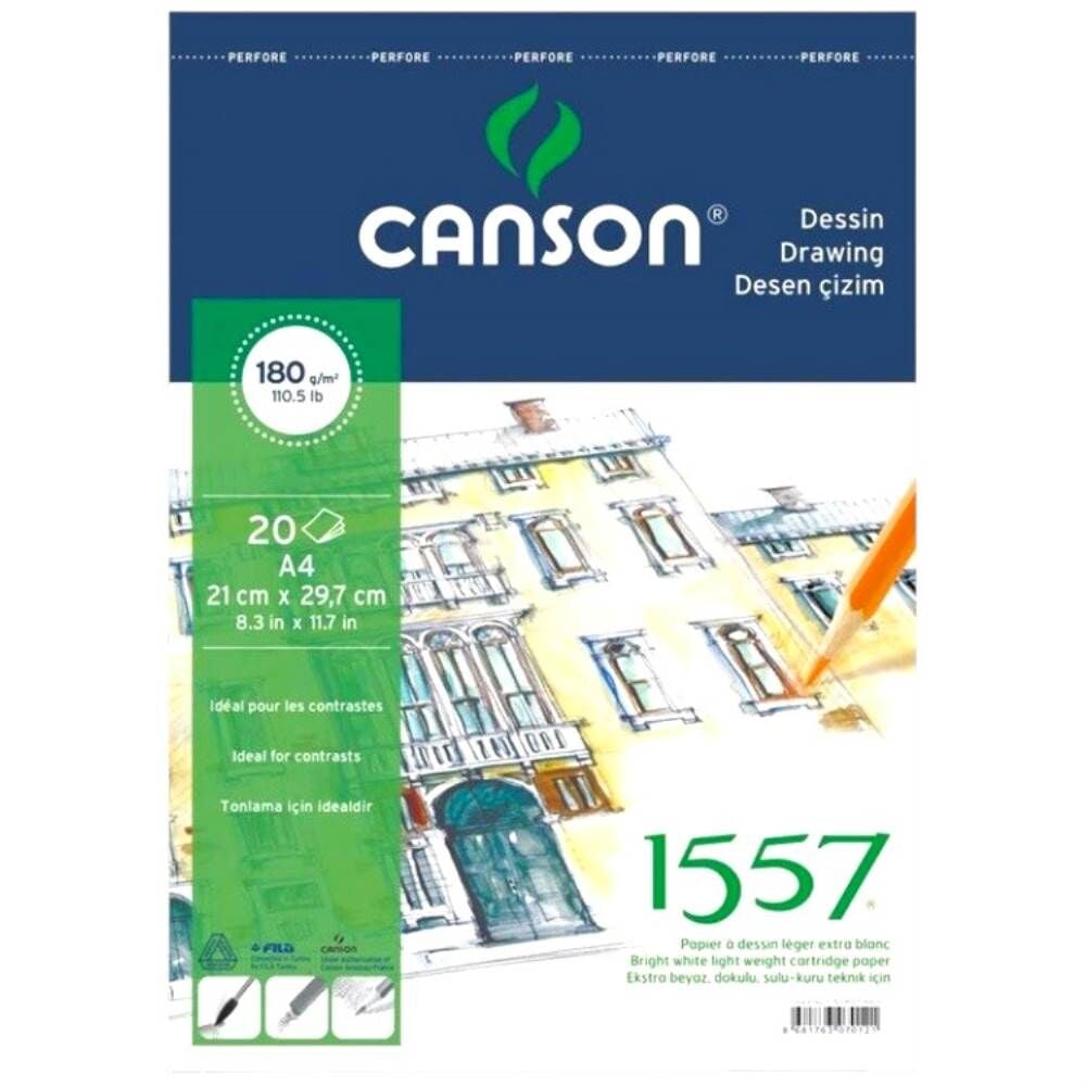 Canson 1557 A4 40 Yaprak 120 gr Eskiz Defteri