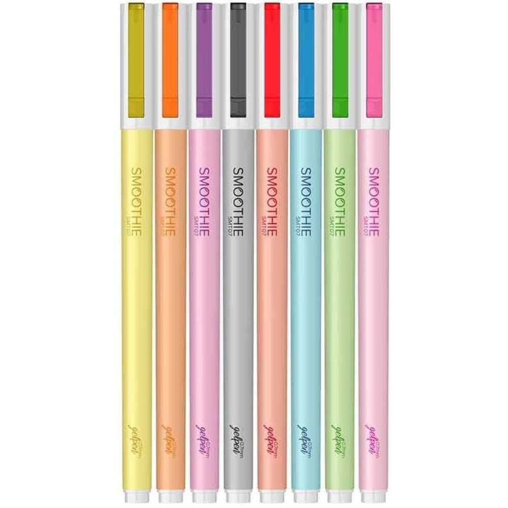 Scrıkss Offıce Jel Kalem Smoothıe 0.7 Karışık Renk 8 Li Bls.