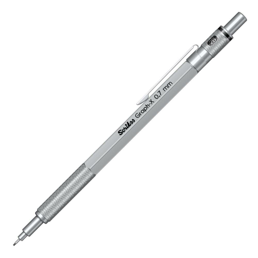 Scrikss Graph-X Metal Gümüş 07 mm Versatil Kalem