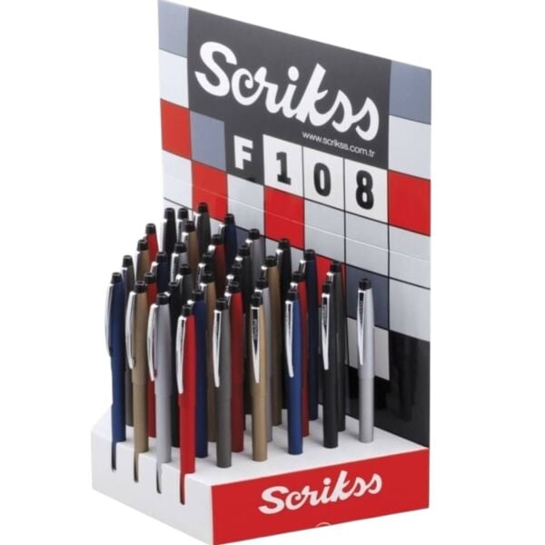 Scrıkss Tükenmez Kalem F108 36 Lı Stand