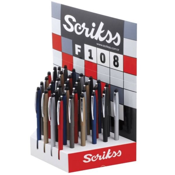 Scrıkss Tükenmez Kalem F108 36 Lı Stand