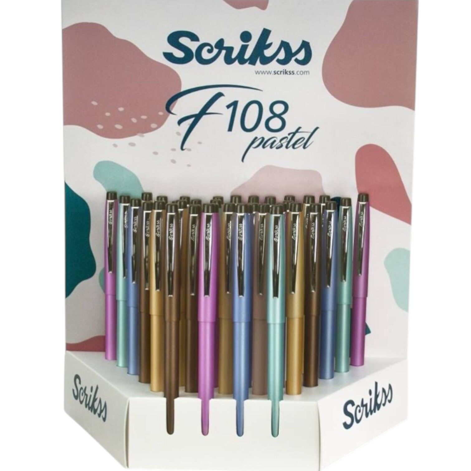 Scrıkss Tükenmez Kalem F108 36 Lı Stand Color