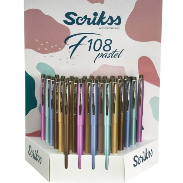 Scrıkss Tükenmez Kalem F108 36 Lı Stand Color