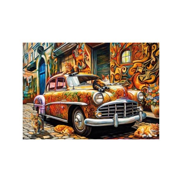 Cats Of The Car 500 Parça Puzzle 20073