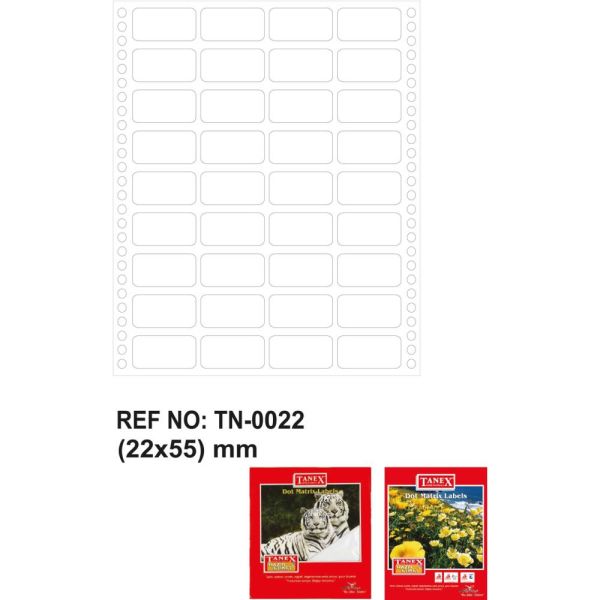 Tanex Bilgisayar Etiketi Tw-0022 22 X 55 Mm 3 Lü