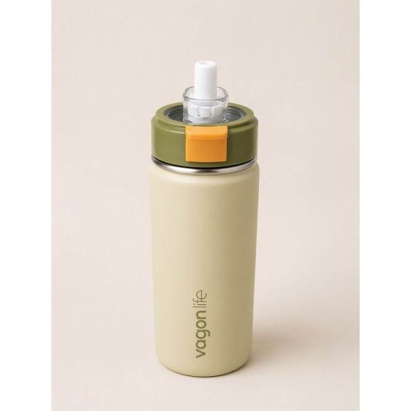 Vagonlife 1110 550 ml Bej Çelik Termos Matara