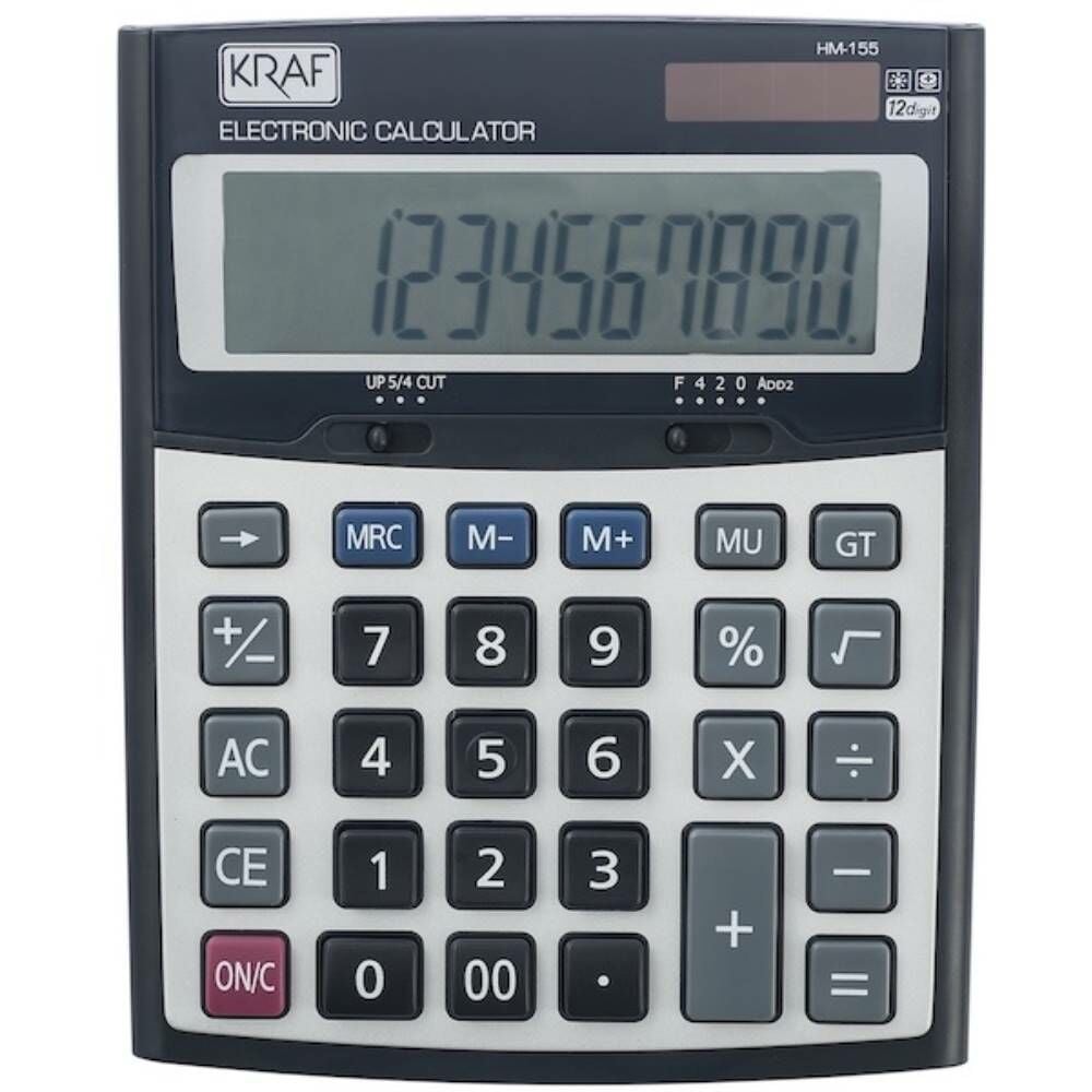 Kraf Hesap Makinesi Masaüstü 12 Hane Hm-155
