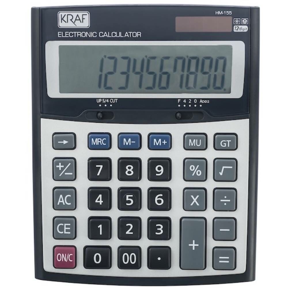 Kraf Hesap Makinesi Masaüstü 12 Hane Hm-155