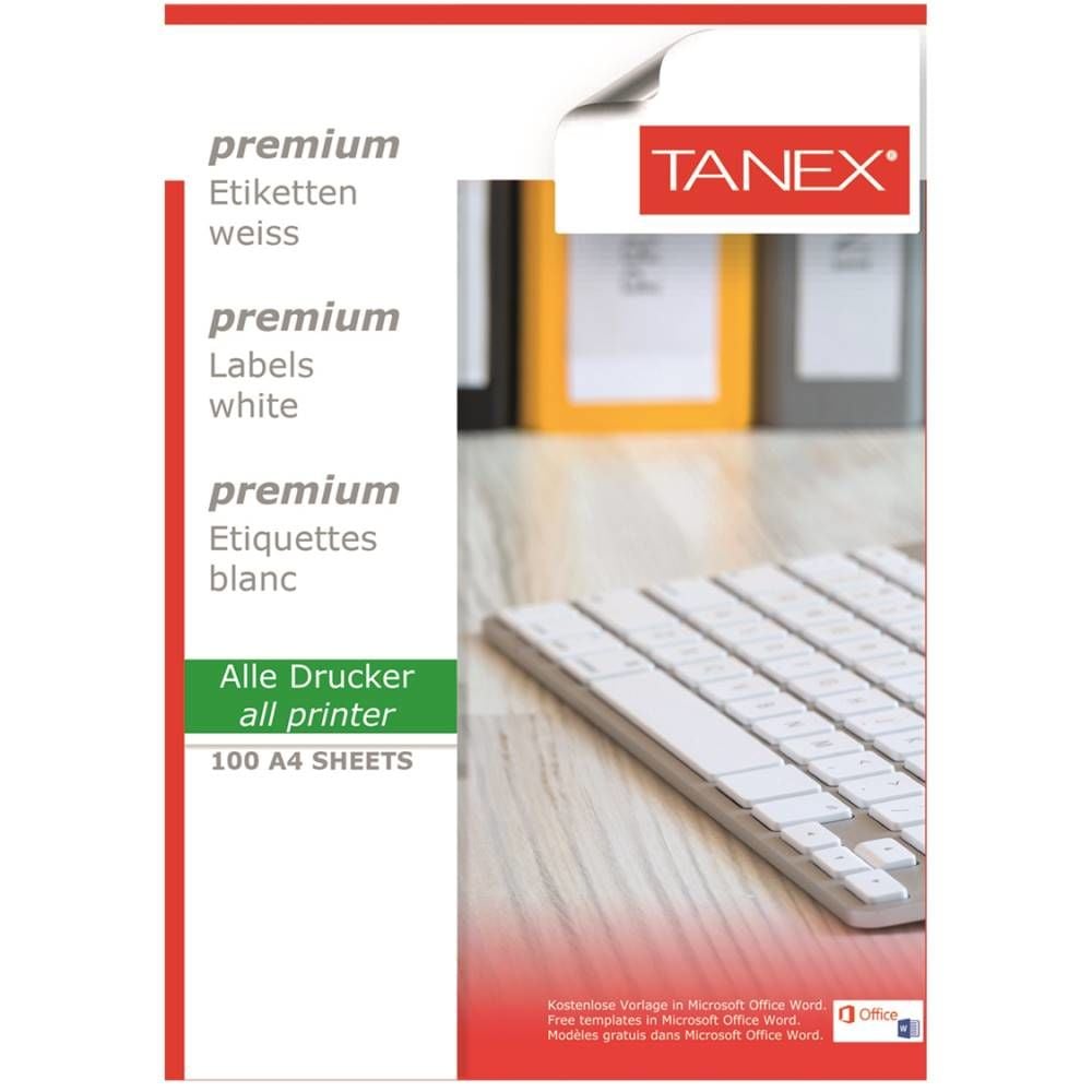 Tanex Laser Etiket Tw-2433 70 X 23 Mm 100 Lü