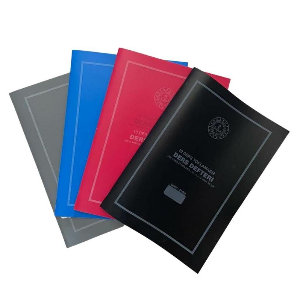 Gülpaş Sınıf Defteri Yoklamasız 10 Ders Plastik Kapak 25x35 425