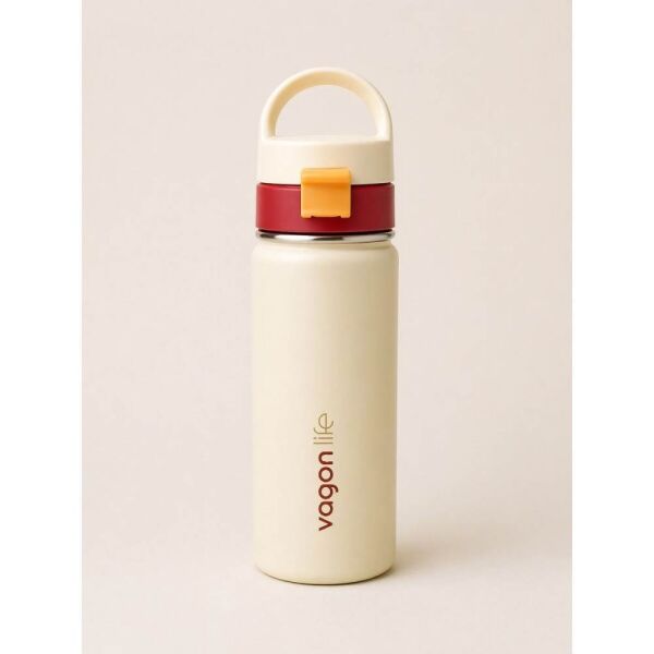Vagonlife 1110 550 ml Ekru Çelik Termos Matara
