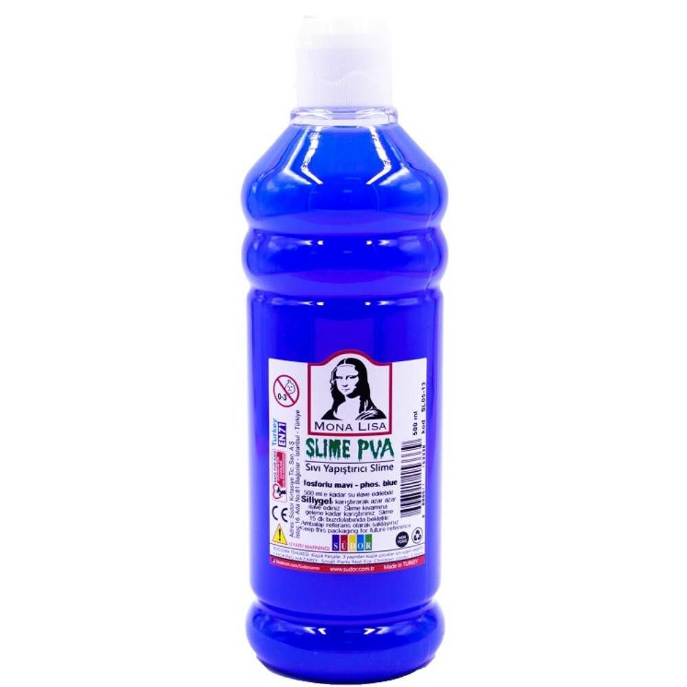 Südor Slime Yapıştırıcı 500 ml Fosforlu Mavi SL05-13