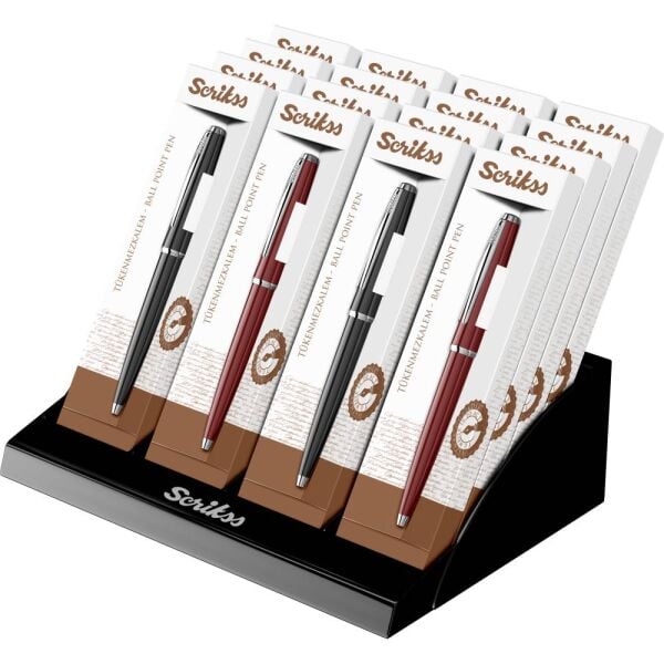 Scrıkss Tükenmez Kalem 33 16 Lı Stand