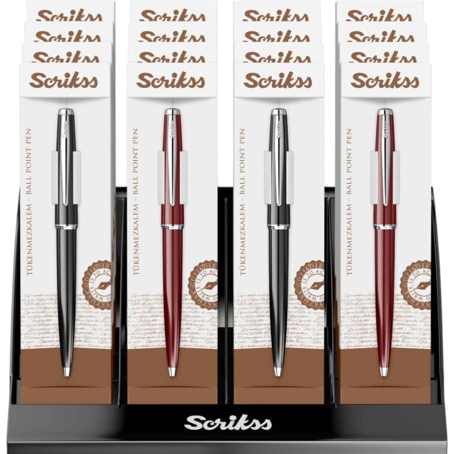 Scrıkss Tükenmez Kalem 33 16 Lı Stand