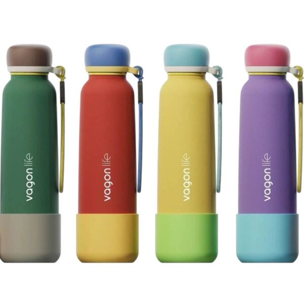 Vagonlife 1106 Kırmızı 750 ml Çelik Termos Matara
