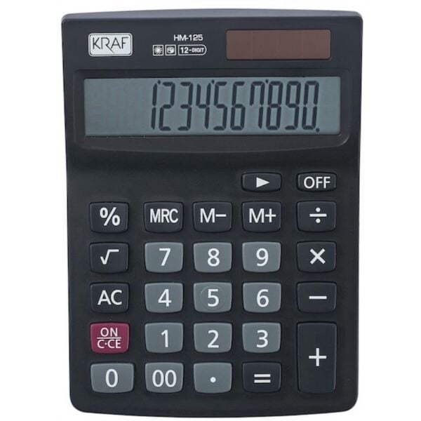 Kraf Hesap Makinesi Masaüstü 12 Hane Hm-125