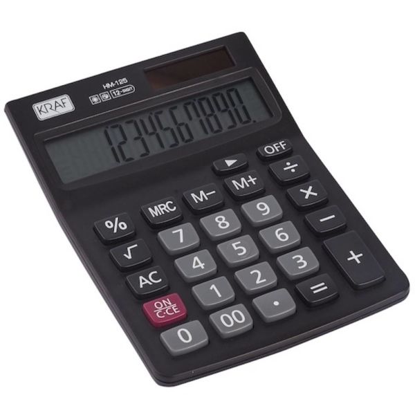 Kraf Hesap Makinesi Masaüstü 12 Hane Hm-125