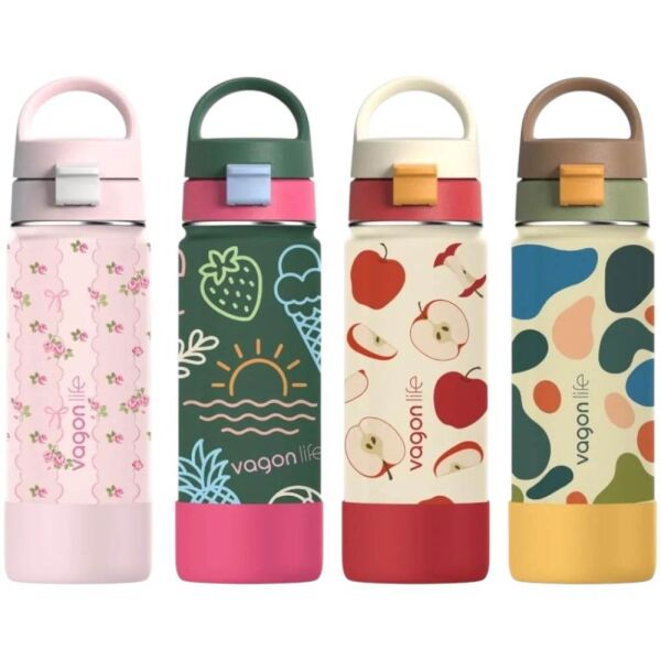Vagonlife VGN1109 550 ml Pembe Çelik Termos Matara
