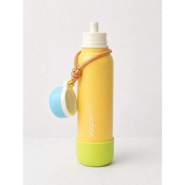 Vagonlife 1106 Sarı 750 ml Çelik Termos Matara