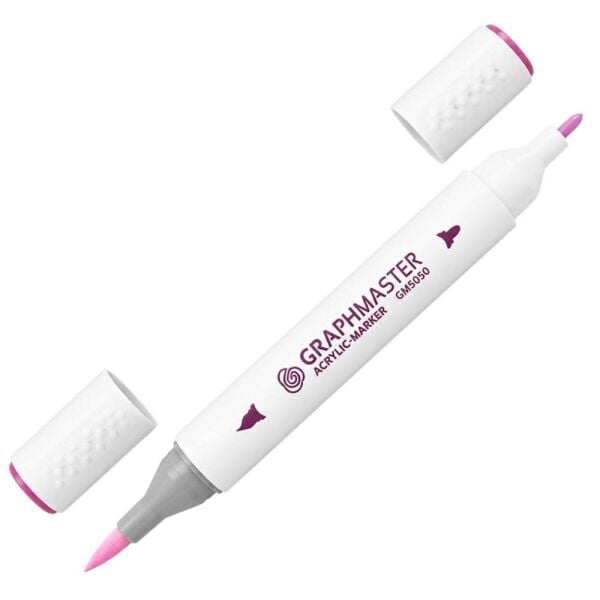 STA Çift Uçlu Akrilik Markör Kalem Açık Pembe 5050-R507