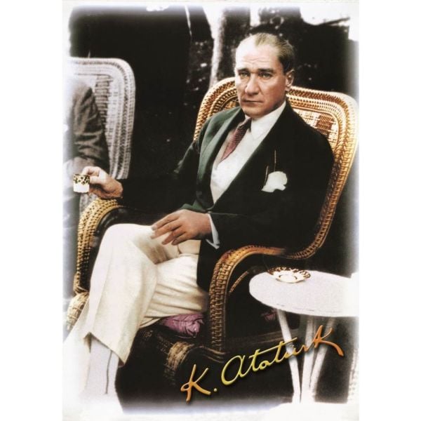 Kahve İçen Atatürk 500 Parça Puzzle 20060