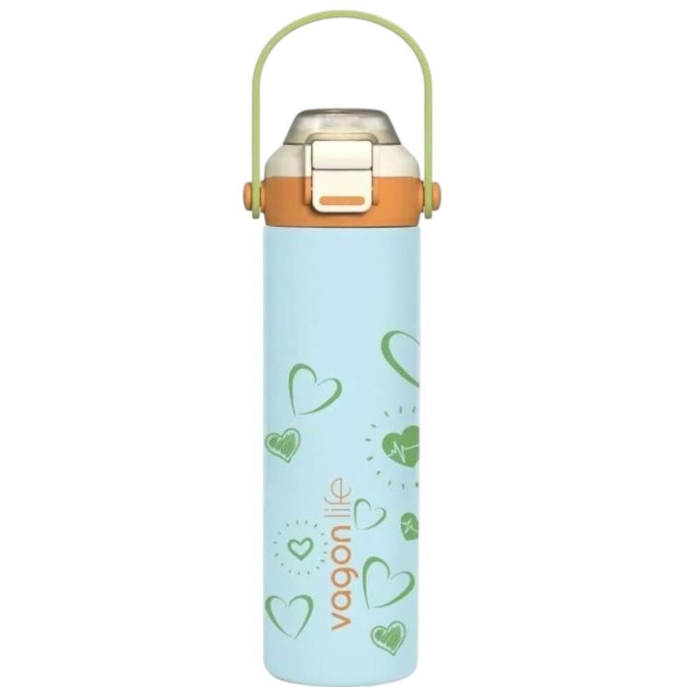 Vagonlife 1111 Mavi 600 ml Çelik Termos Matara