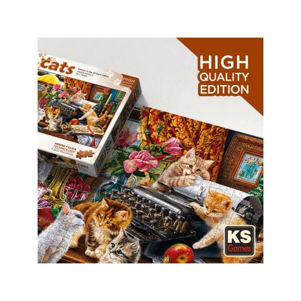 Kittens İn The Writhers Office 500 Parça Puzzle 20052