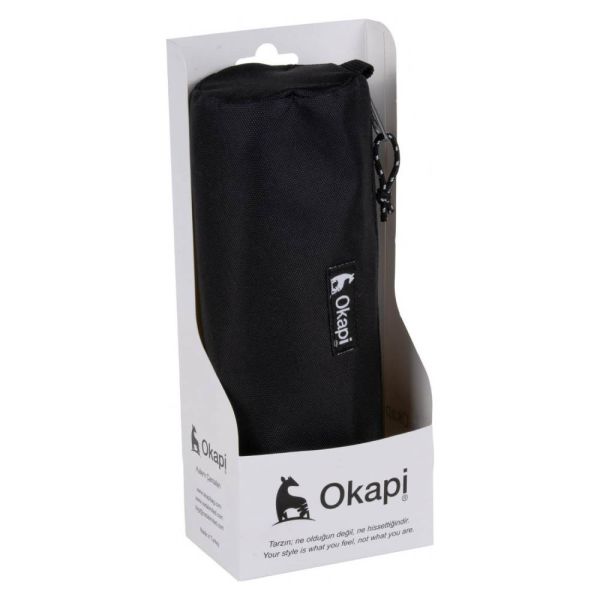 Okapi OKP-121 Üçgen Tek Bölmeli Siyah Kalem Çantası