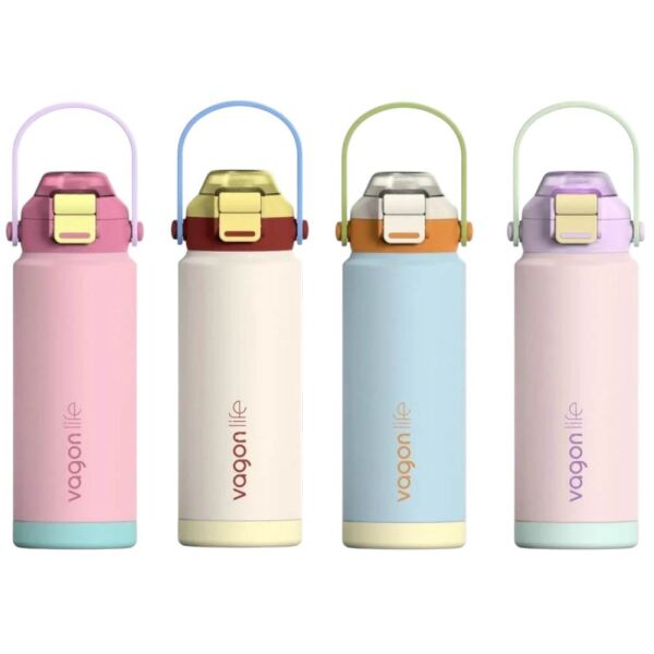 Vagonlife 1108 750 ml Lila Çelik Termos Matara