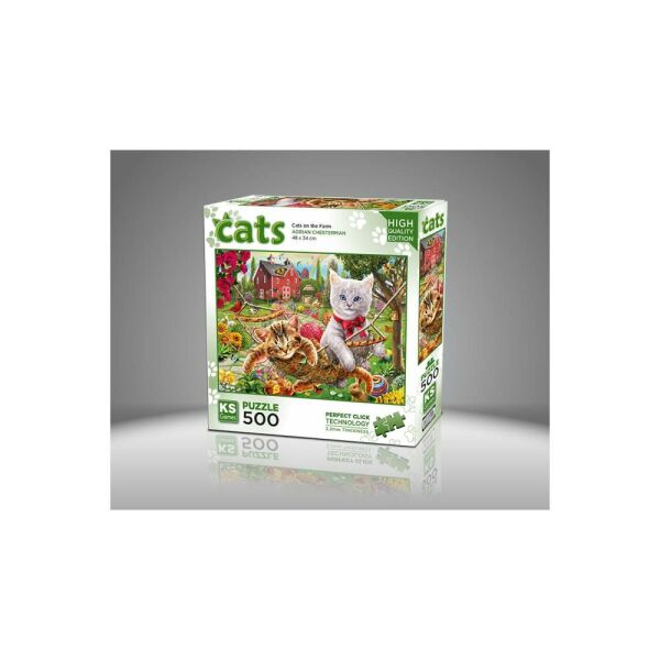 Cats On The Farm 500 Parça Puzzle 20043