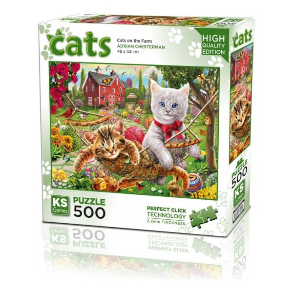 Cats On The Farm 500 Parça Puzzle 20043