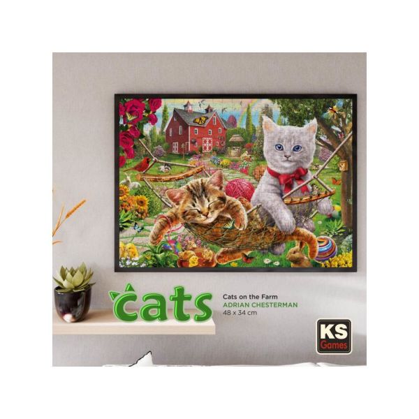 Cats On The Farm 500 Parça Puzzle 20043