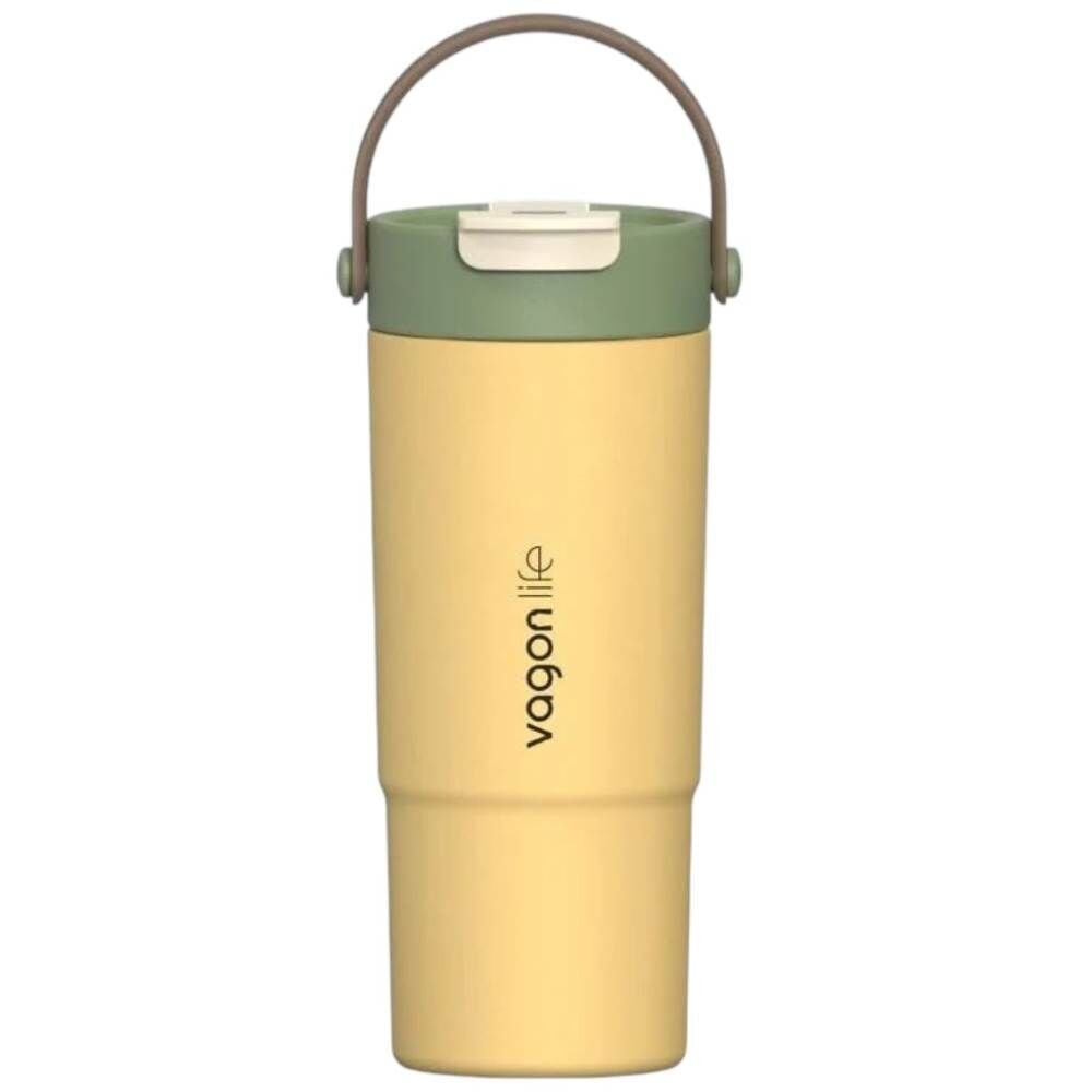 Vagonlife 1102 Sarı 660 ml Çelik Termos Matara