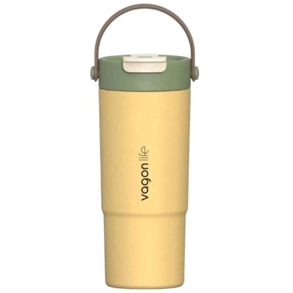 Vagonlife VGN1102 660 ml Sarı Çelik Termos Matara