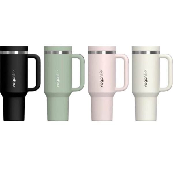 Vagonlife 1103 Siyah 1200 ml Çelik Termos Matara