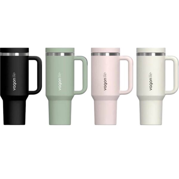 Vagonlife 1103 Beyaz 1200 ml Çelik Termos Matara