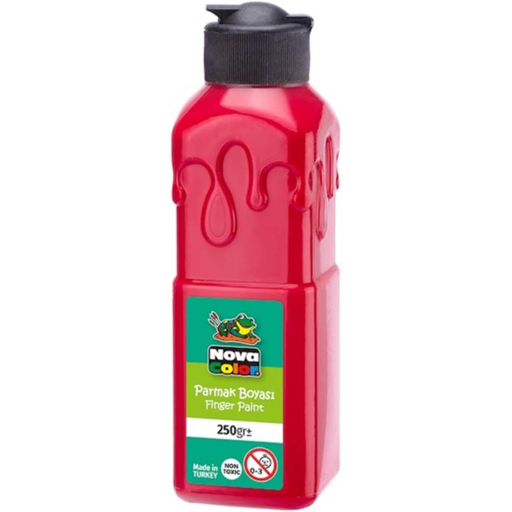 Nova Color Parmak Boyası 250 gr Kırmızı NC-442