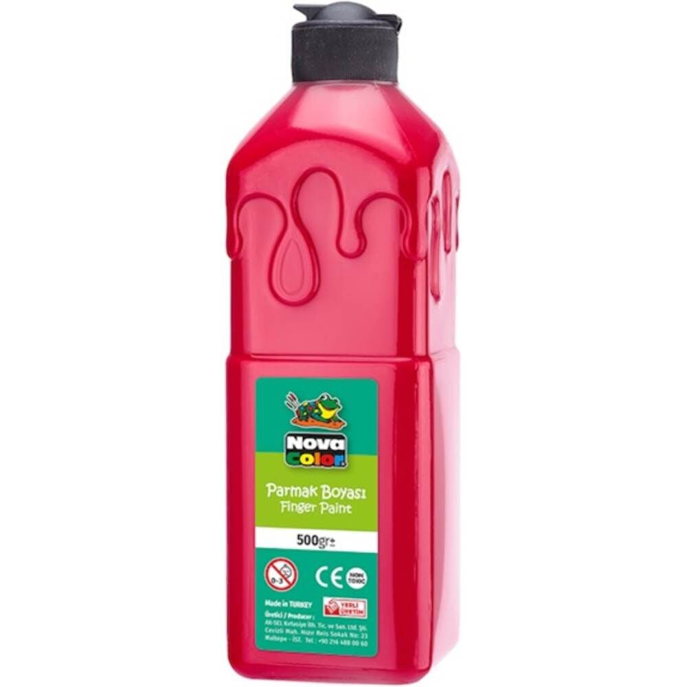 Nova Color Parmak Boyası 500 gr Kırmızı NC-371