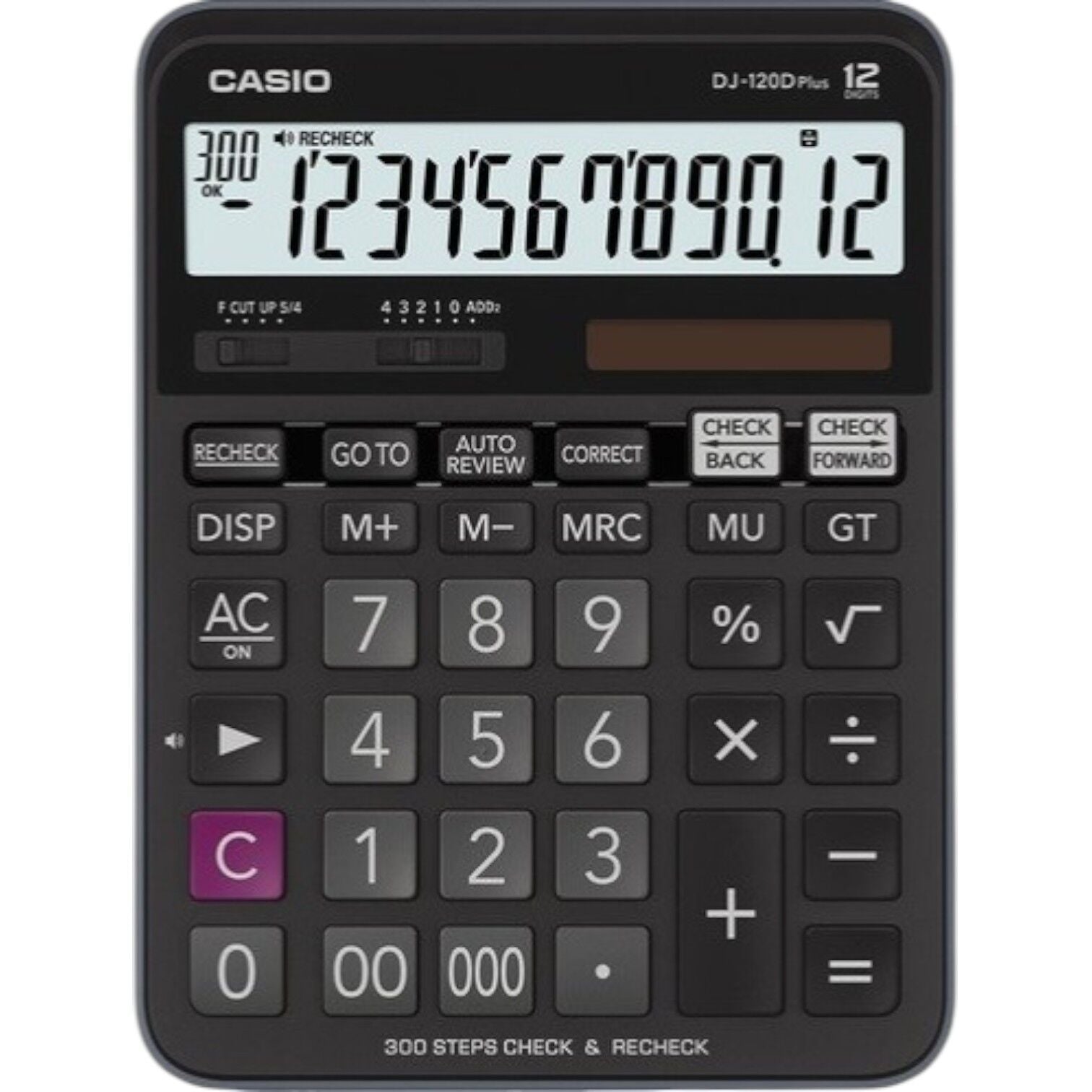 Casio DJ-120D Plus İşlem Kontrollü 12 Hane Masa Üstü Hesap Makinesi
