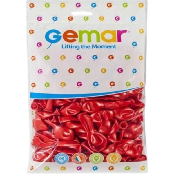 Gemar 13'' 33 cm 100 lü Kırmızı Balon