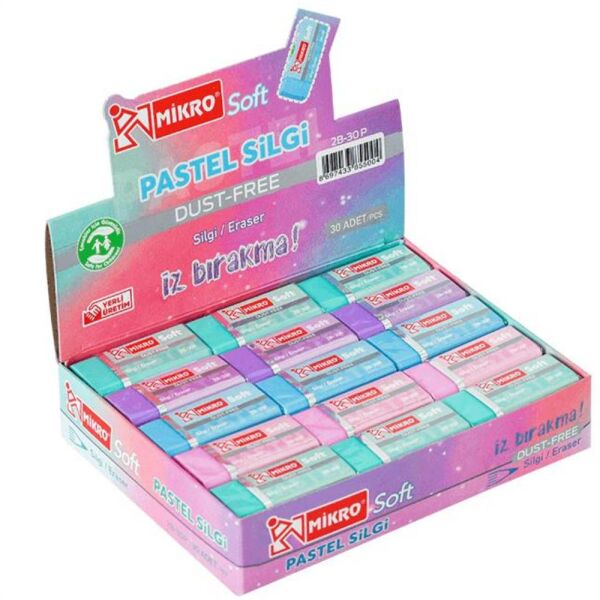 Mikro Silgi Soft Pastel 30 Lu 2B30trp