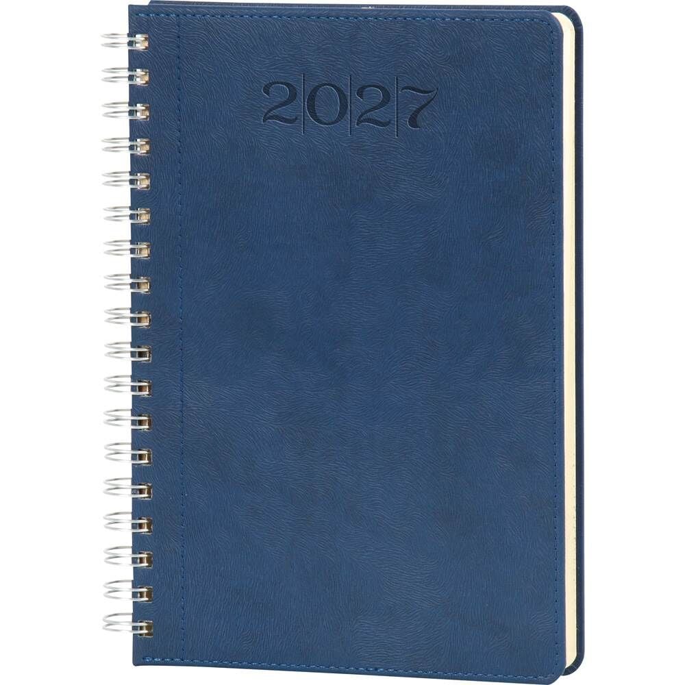 Bostancı 2027 20x28 Lacivert Spiralli Günlük Ajanda