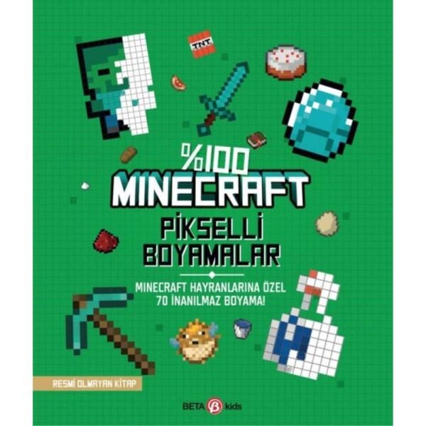 %100 Minecraft Pikselle Boyamalar