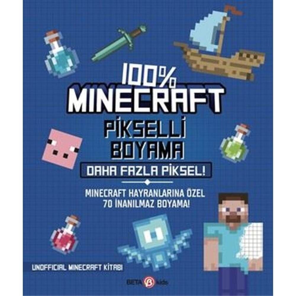 %100 Minecraft Pikselle Boyamalar Daha Fazla Piksel
