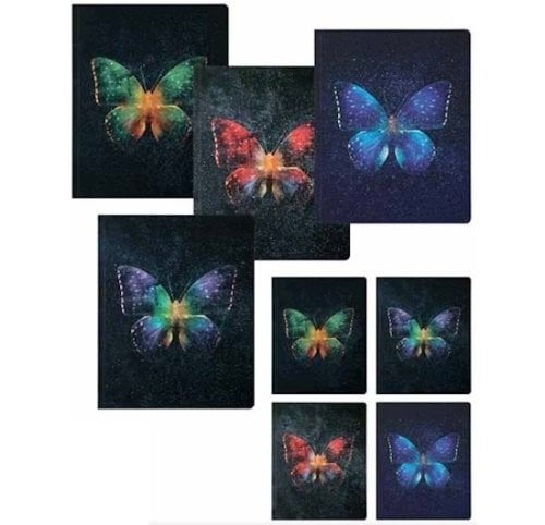 Butterfy Not Defteri 13x16.5 80 Yaprak Çizgili Karton Kapak 413735
