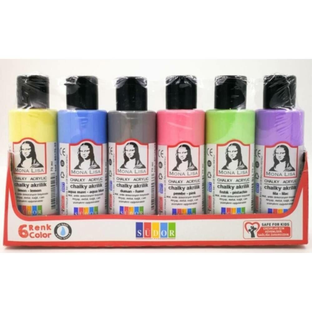 Südor Akrilik Boya Set 70Ml Chalky 6Lı Sd1006c
