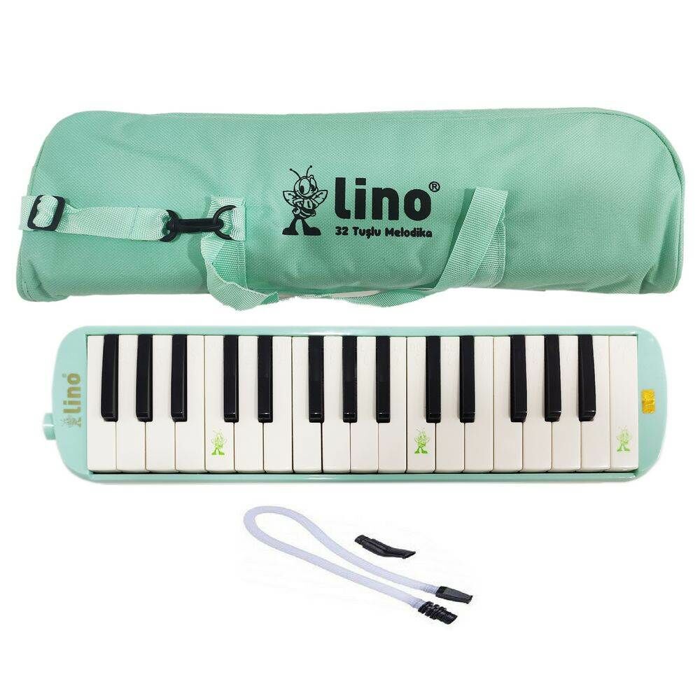 Lino LN-32-PEYS 32 Tuşlu Bez Çantalı Pastel Turkuaz Melodika
