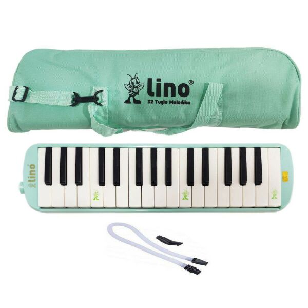 Lino LN-32-PEYS 32 Tuşlu Bez Çantalı Pastel Turkuaz Melodika