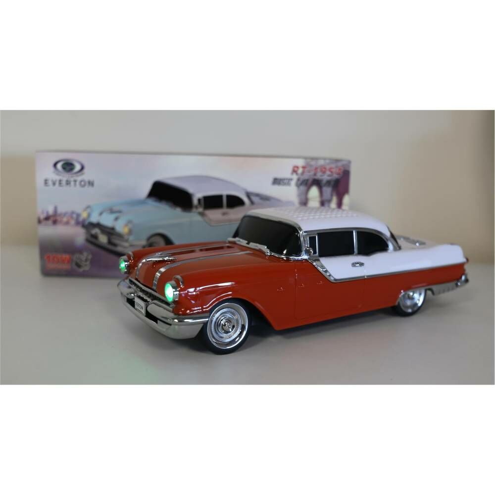 EVERTON RT-1950 Turuncu Arabalı  Bluetooth Fm-Usb-Tf-Aux Şarjlı Nostaljik Radyo