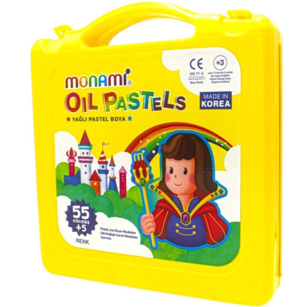 Monami 55+5 Renk Çantalı Pastel Boya